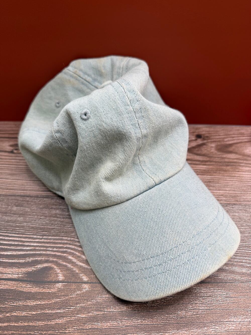 Light Wash Denim Dad Hat Adjustable Baseball Cap Unisex